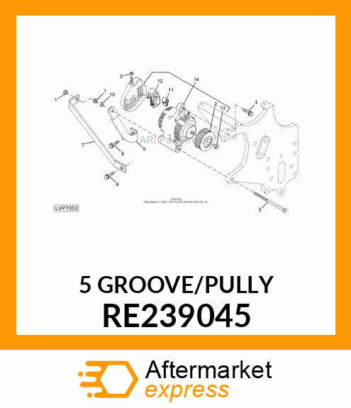 PULLEY, ALTERNATOR RE239045