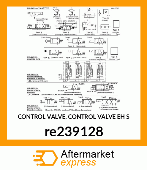 CONTROL VALVE, CONTROL VALVE re239128