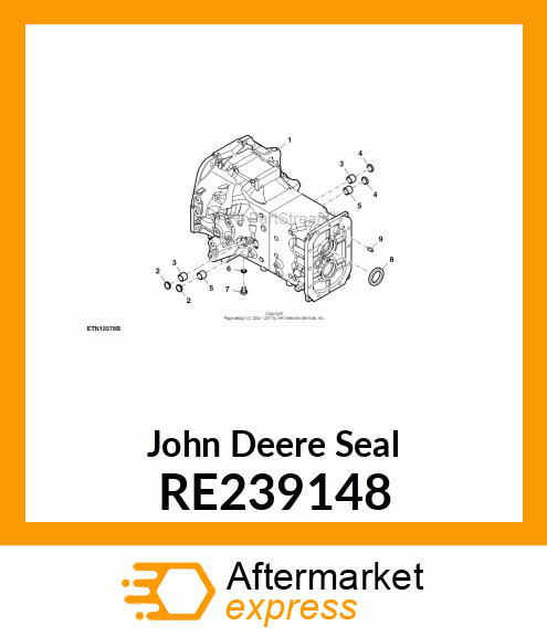 SEAL, BRAKE,CLUTCH SHAFT RE239148