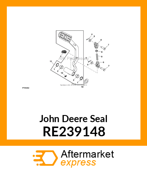 SEAL, BRAKE,CLUTCH SHAFT RE239148