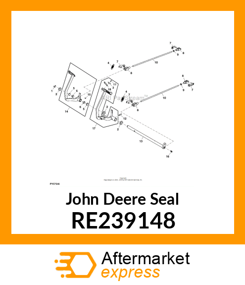 SEAL, BRAKE,CLUTCH SHAFT RE239148