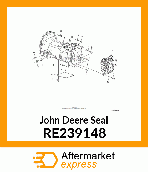 SEAL, BRAKE,CLUTCH SHAFT RE239148