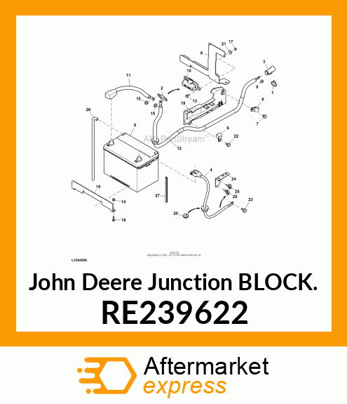 JUNCTION BLOCK, FUSE RE239622