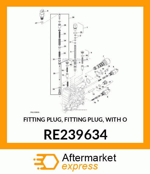 FITTING PLUG, FITTING PLUG, WITH O RE239634