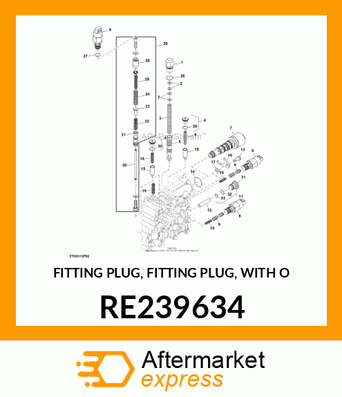 FITTING PLUG, FITTING PLUG, WITH O RE239634