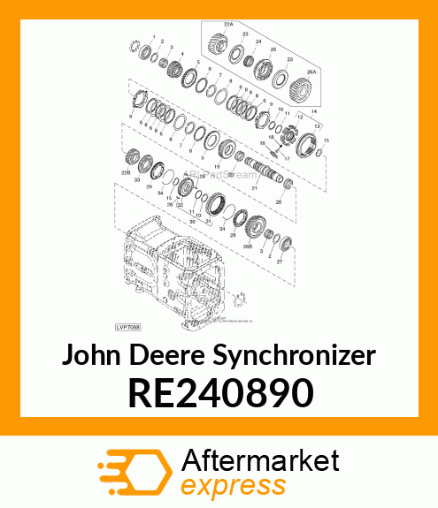 SYNCHRONIZER, COLLAR YANMAR P/N 1 RE240890