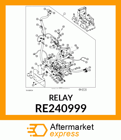 RELAY, RELAY (SPDT) RE240999