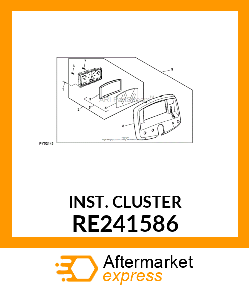 INSTRUMENT CLUSTER RE241586