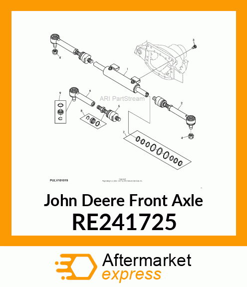 FRONT AXLE, STANDARD MFWD RE241725