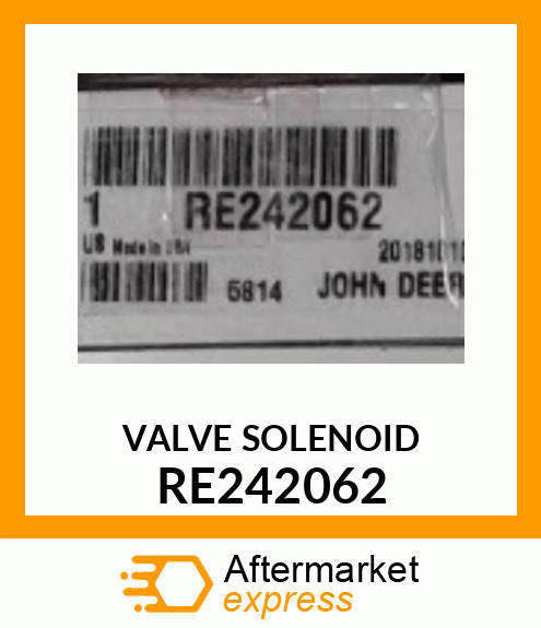 VALVE, SOLENOID, 3 POS. CLOSED CTR RE242062