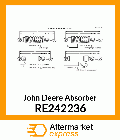 ABSORBER, SHOCK ABSORBER RE242236