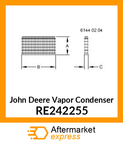 VAPOR CONDENSER, DENSO MULTI RE242255