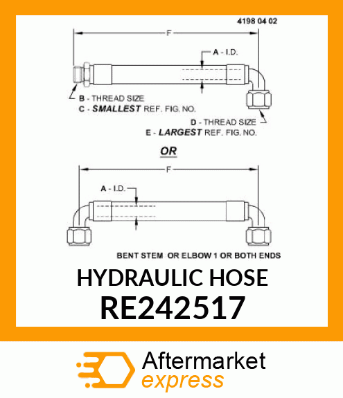 HYDRAULIC HOSE RE242517