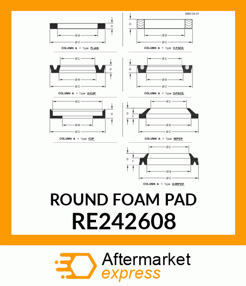 SEAL, WASHER, ASPIRATOR RE242608