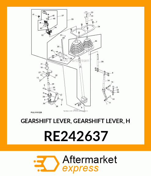 GEARSHIFT LEVER, GEARSHIFT LEVER, H RE242637