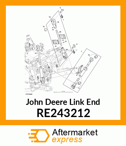 LINK END, CENTER RE243212