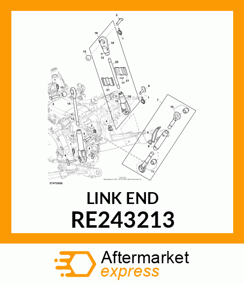 LINK END, CENTER RE243213