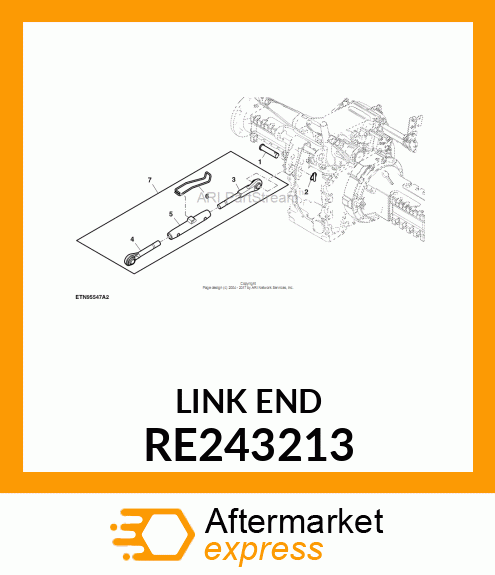 LINK END, CENTER RE243213