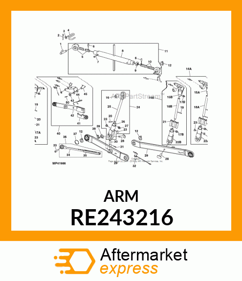 LIFT LINK, LONG RH RE243216