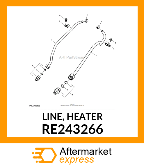 LINE, HEATER RE243266