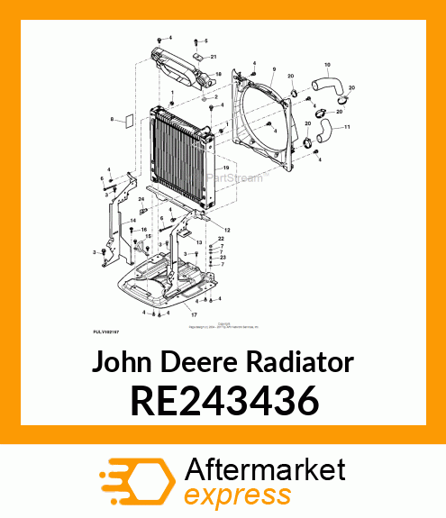 RADIATOR, ASSEMBLY RE243436