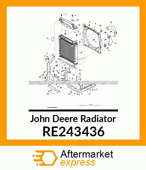 RADIATOR, ASSEMBLY RE243436