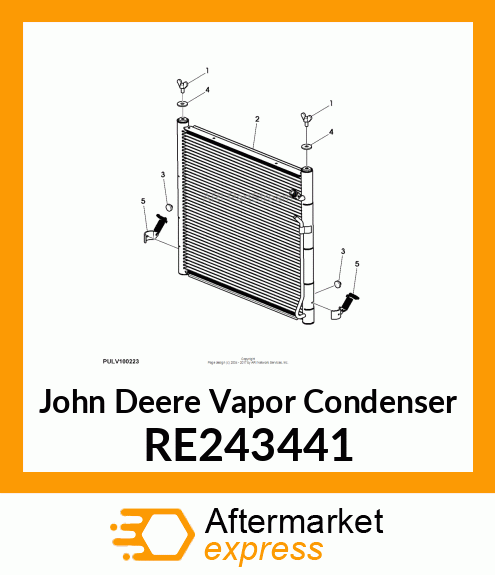 VAPOR CONDENSER, A/C RE243441