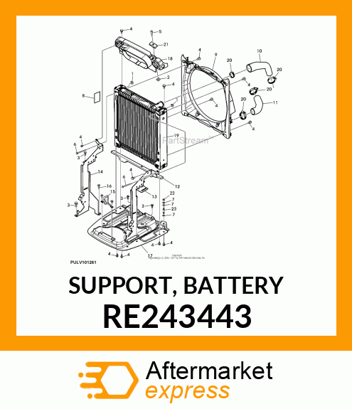 SUPPORT, BATTERY RE243443