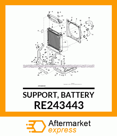 SUPPORT, BATTERY RE243443