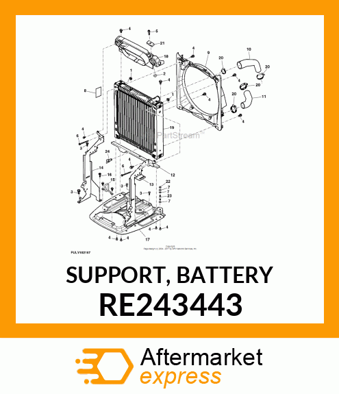 SUPPORT, BATTERY RE243443