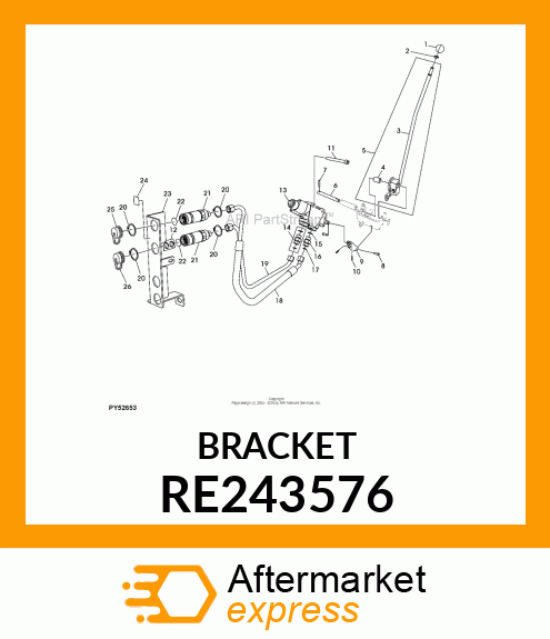 BRACKET, BRACKET, COUPLER MOUNTING RE243576