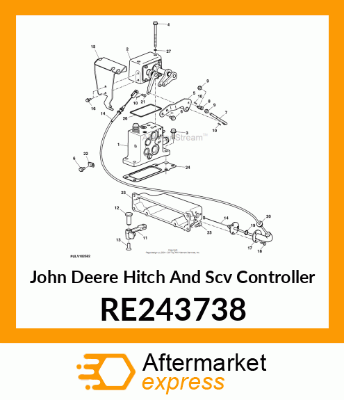 HITCH AND SCV CONTROLLER, HITCH AND RE243738