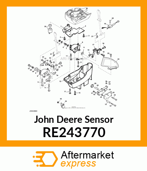 SENSOR, DUAL OUTPUT ROTARY POSITION RE243770