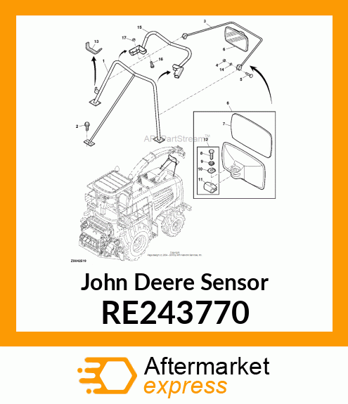 SENSOR, DUAL OUTPUT ROTARY POSITION RE243770