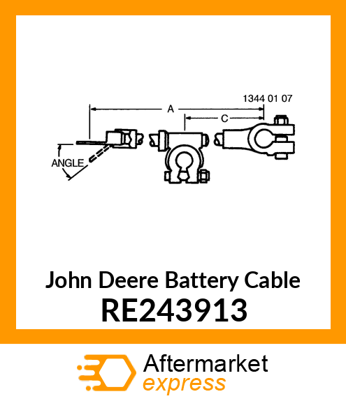 BATTERY CABLE, NEGATIVE RE243913