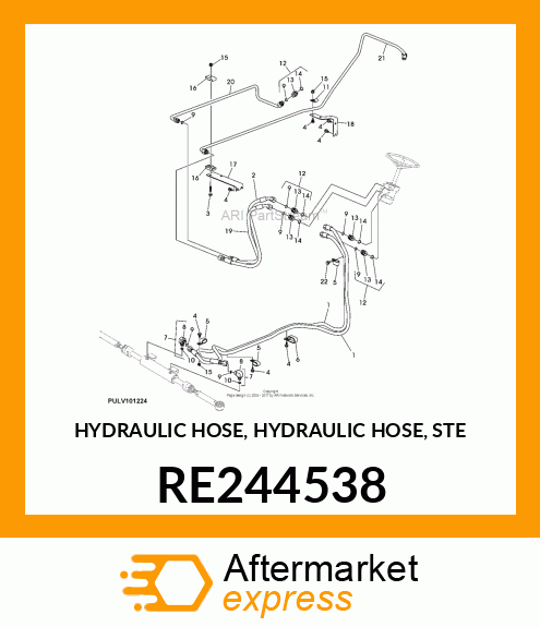 HYDRAULIC HOSE, HYDRAULIC HOSE, STE RE244538