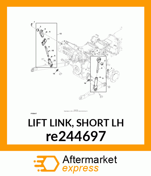 LIFT LINK, SHORT LH re244697