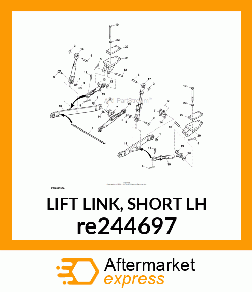 LIFT LINK, SHORT LH re244697