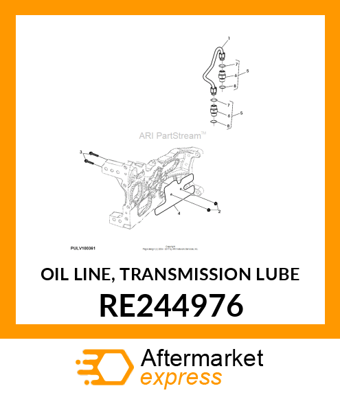 OIL LINE, TRANSMISSION LUBE RE244976