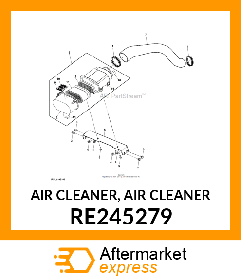 AIR CLEANER, AIR CLEANER RE245279