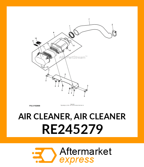 AIR CLEANER, AIR CLEANER RE245279