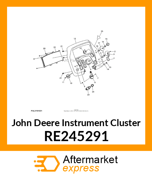 INSTRUMENT CLUSTER, INSTRUMENT CLUS RE245291