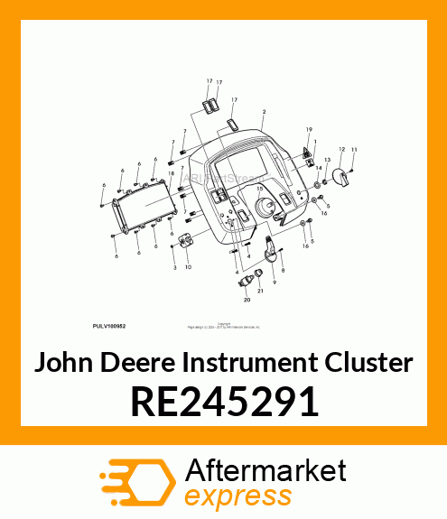 INSTRUMENT CLUSTER, INSTRUMENT CLUS RE245291