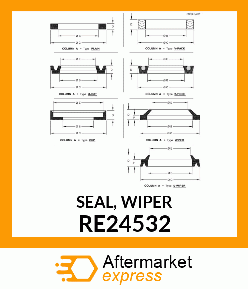 SEAL, WIPER RE24532