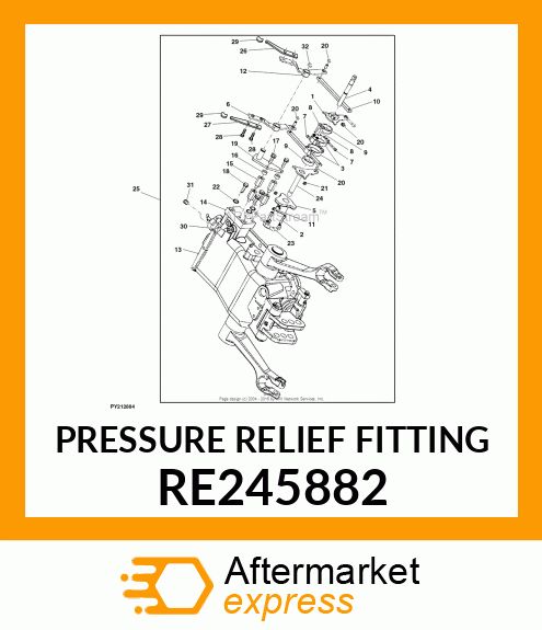 PRESSURE RELIEF FITTING RE245882