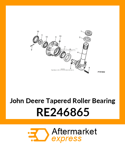 TAPERED ROLLER BEARING RE246865