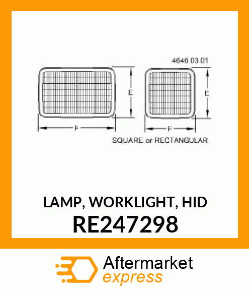 LAMP, WORKLIGHT, HID RE247298