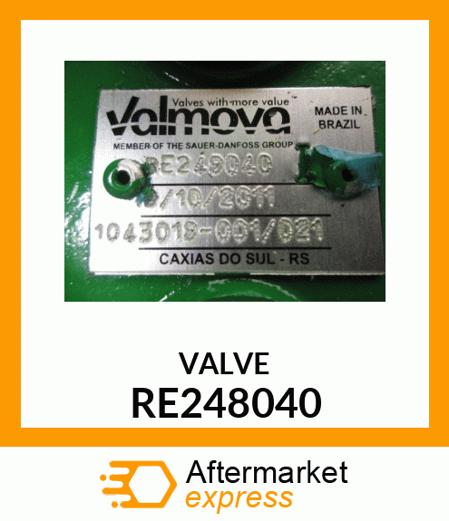 SELECTIVE CONTROL VALVE, DUAL STD M RE248040