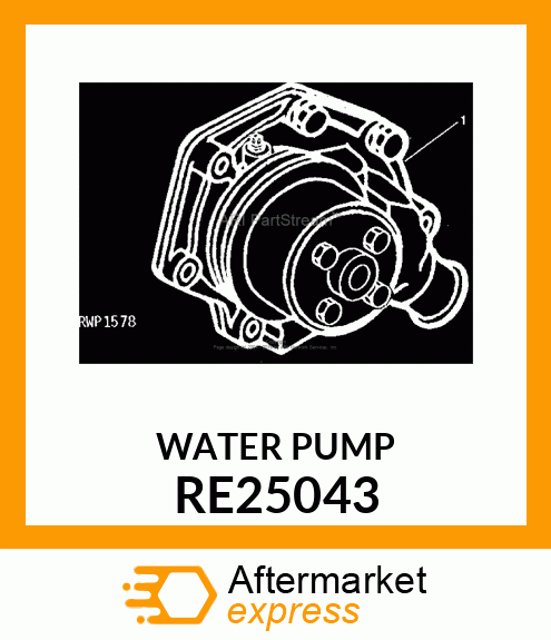 KIT,WATER PUMP RE25043