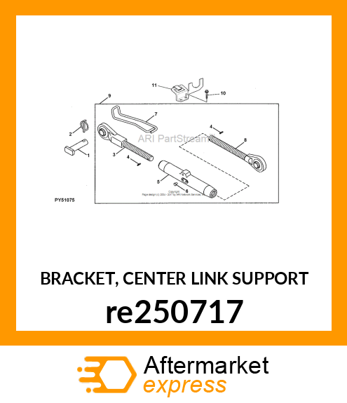 BRACKET, CENTER LINK SUPPORT re250717